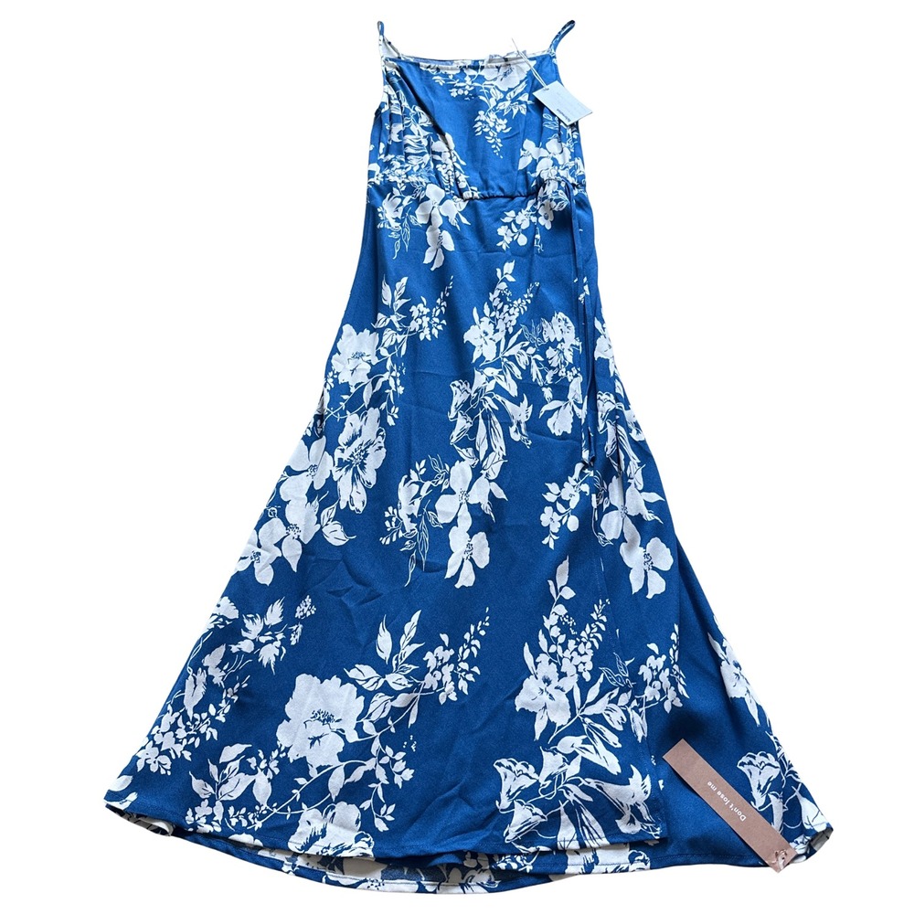 NWT Reformation Truett Dress Cyanotype Blue Floral Size 2 - Picture 4 of 8
